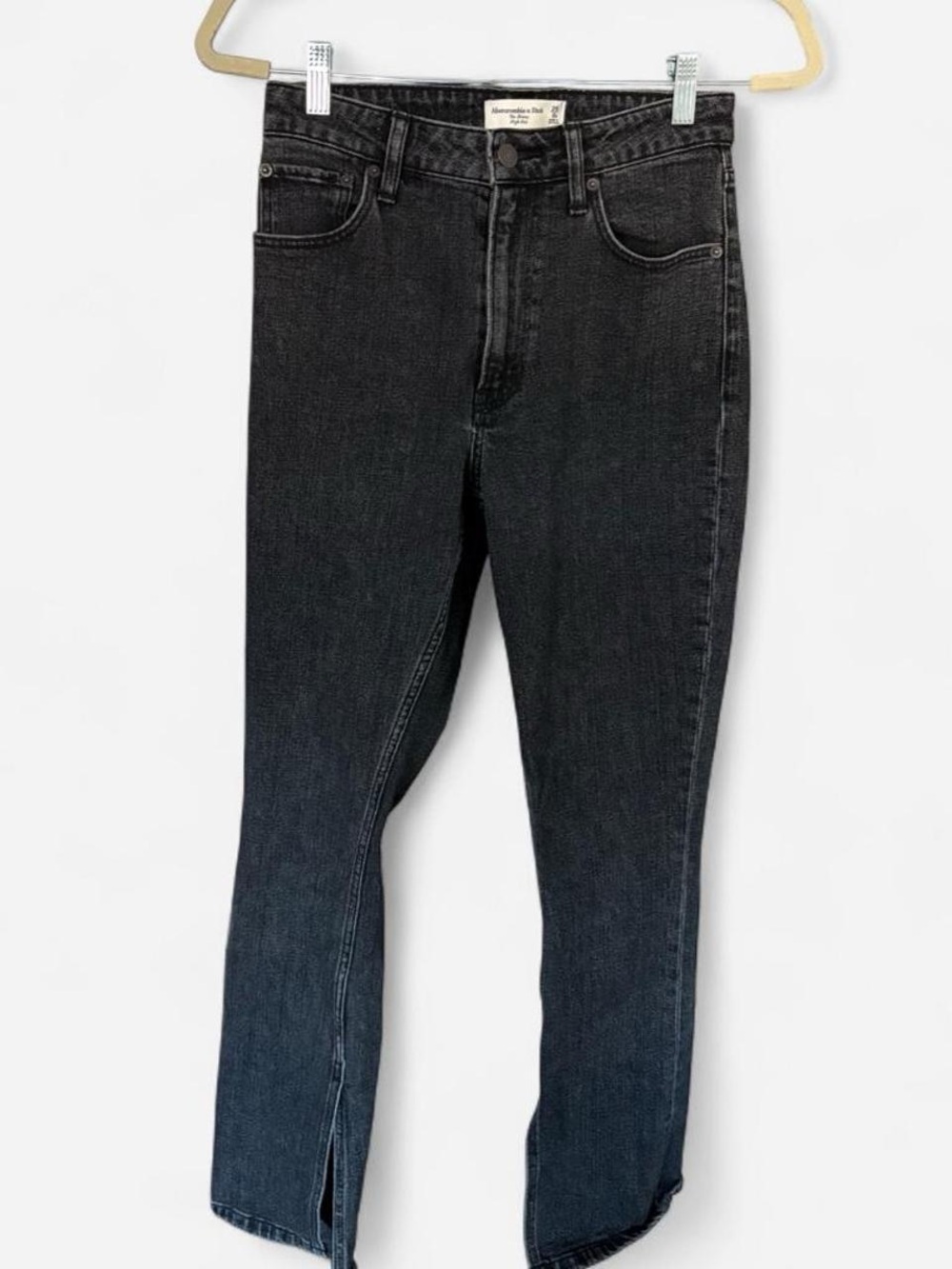 Abercrombie and Fitch The Skinny Highrise Black Denim Jeans